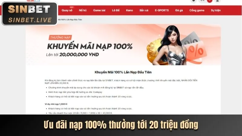 Khuyến mãi chào mừng cho Slot Games